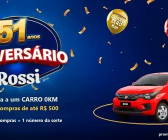 Promoção Aniversário Rossi