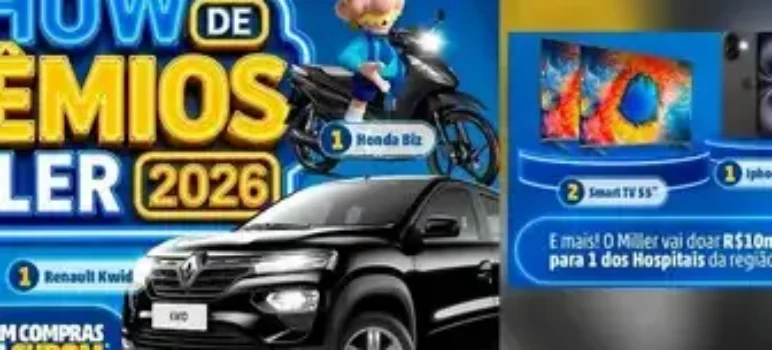 Promoção Show de Prêmios Miller 2026