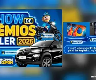 Promoção Show de Prêmios Miller 2026